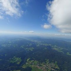 Verortung via Georeferenzierung der Kamera: Aufgenommen in der Nähe von Regen, Deutschland in 2600 Meter